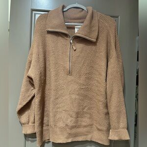 Aerie Oversized Zip-Up Sweater